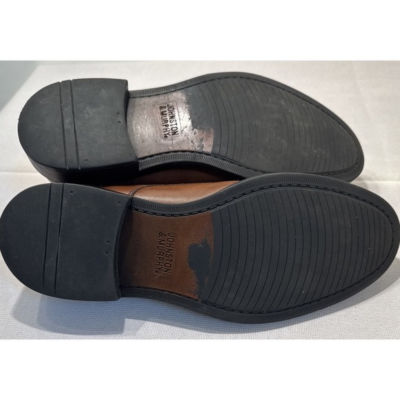 Johnston Murphy Brown Leather Lace Up Oxford Dress Shoes Men Size 9 - Picture 5 of 10